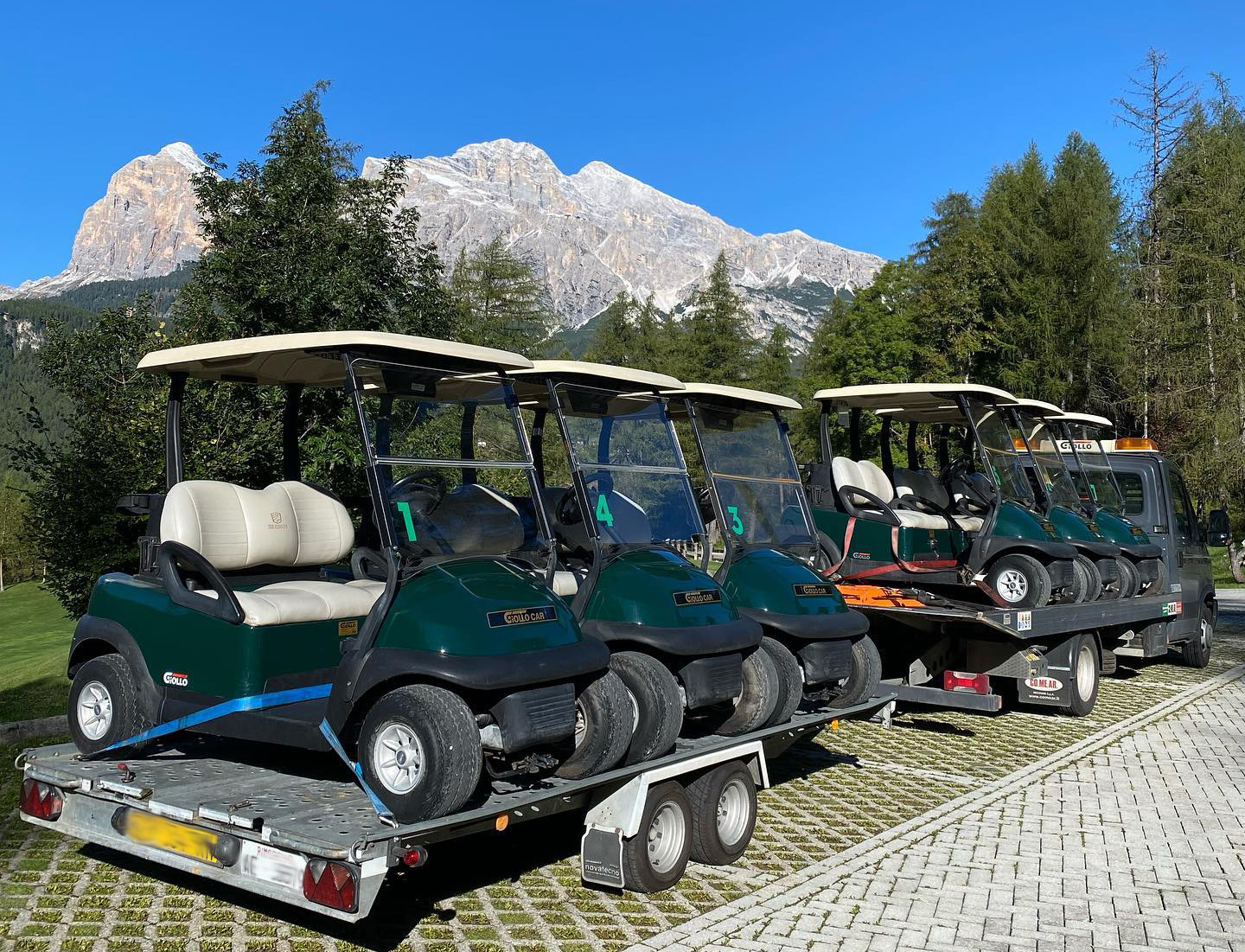 trasporto golf car per stagione turistica