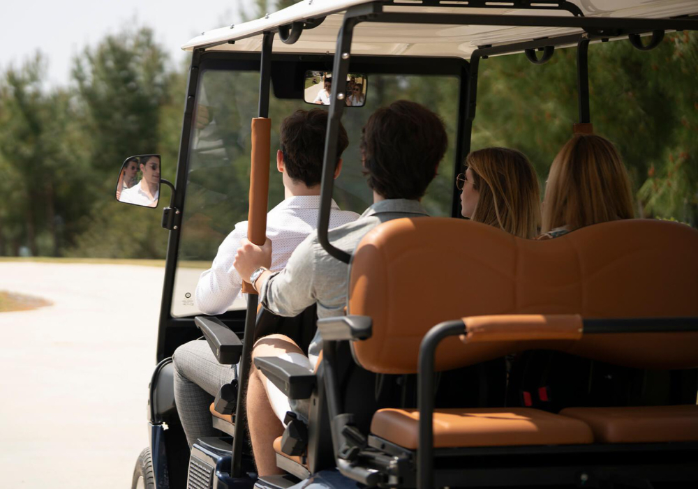 golf cart elettrica per trasporto turistico