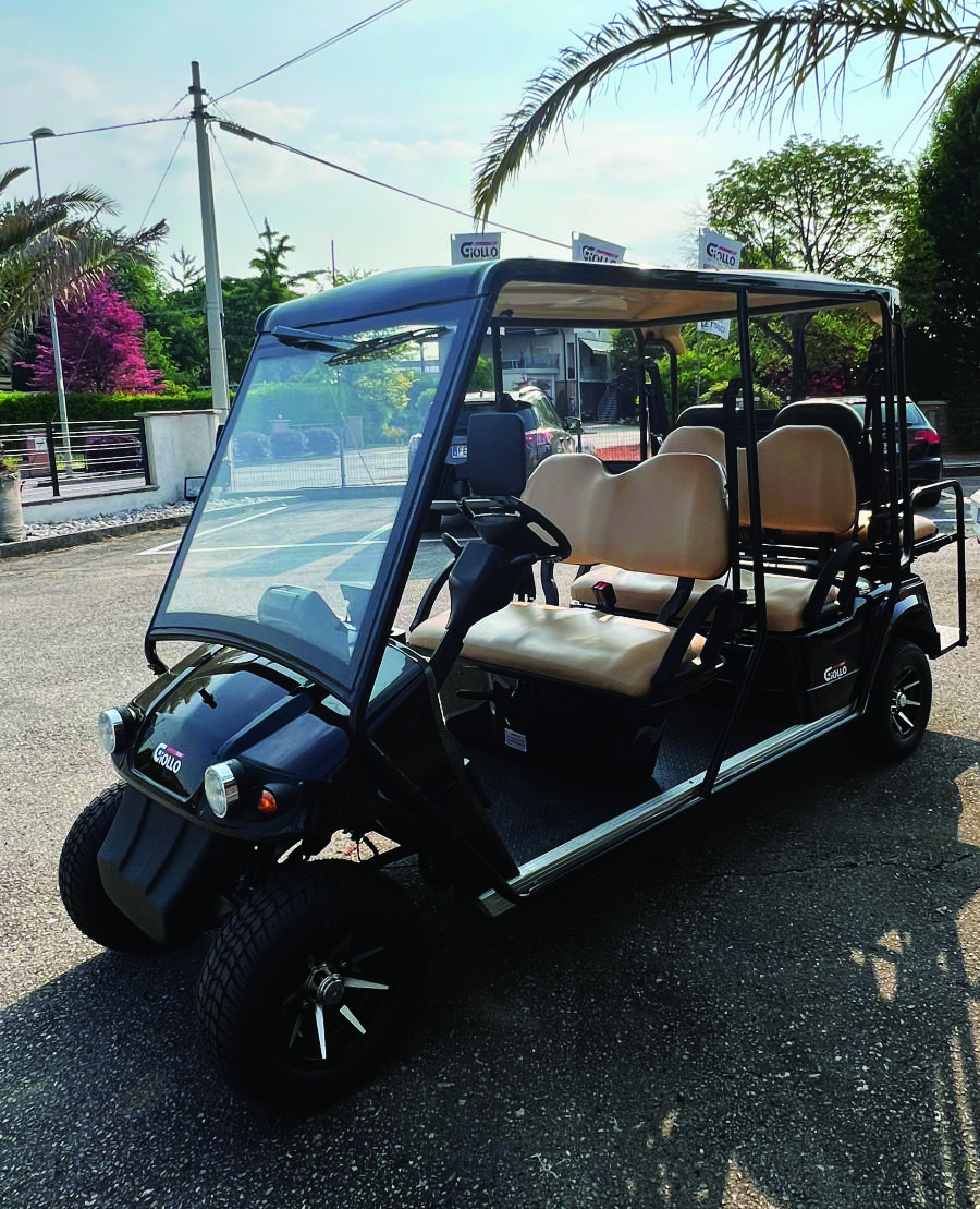 Golf cart navetta elettrica 6 posti omologata e targata per uso su strada